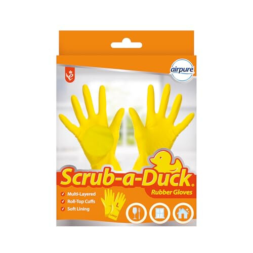 Airpure Scrub a Duck Rubber Cleaning Gloves | Washing Up