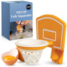 NEW!! Dunk N' Egg Yolk Separator by OTOTO, Fun Egg Separator, Unique & Cool Kitchen Gadget, Basketball & Funny Gift, Kitchen Accessory, Unique Cooking