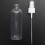 100PCS 100 Ml Transparent Plastic Perfume Atomizer Small  Empty Spray Refillable Bottle Travel Bottles Set 2