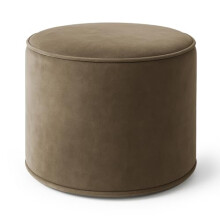 Luxury Velvet Footstool Bean Bags | Round Ottoman Footrest for Living Room & Bedroom | Modern Stylish & Durable Ergonomic Design | 40x40cm Comfy