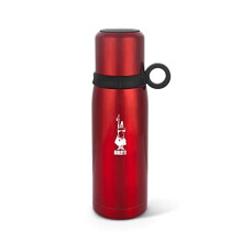 Bialetti DCXIN00001/2 Thermal Bottle, 12 h hot and 24 h Cold, Steel, Red