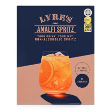 Lyre’s Amalfi Spritz 4-Pack, Ready to Drink Non-Alcoholic Sparkling Mocktail, Award-Winning Zero Proof Italian Aperitif and Non Alcoholic Sparkling
