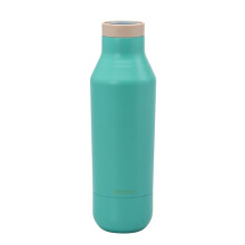Smash 360 Edge Stainless Steel Insulated Water Bottle – Double Wall, Leak Proof, One-Touch Screw Top Lid, 360 Drinking Edge, Green