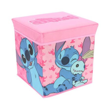 Children’s Folding Storage Toy Box Stool – 303030 cm | Foldable Ottoman with Removable Lid | Kids Toy Chest & Seat | Folds Flat for Easy