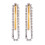 Gorgeous Double Tone Drop Earrings With Moving Fringe For 1