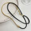 Collier tendance polyvalent en cuir noir et chaîne-argent 5