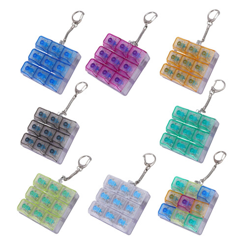Small Clear Mechanical Switches Tester with Lighting-Blue 2