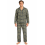 True Face (L, Sage) Mens Cotton Blend Check Pyjama Set 1