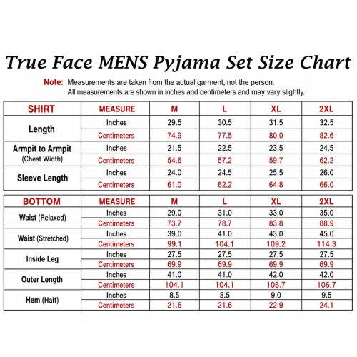 True Face (2XL, Navy) Mens Cotton Blend Check Pyjama Set 2