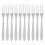 10Pcs Stainless Steel Reusable Fruit Fork Cake Snack Dessert Salad Flatware Fork Two-Tine Fork Set Kitchen Tool 13cm 1