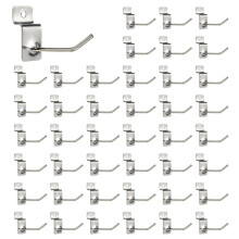 250 X Slatwall Single Hook Pin Shop Display Fitting Prong Hanger 50mm