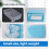 translucent Drawer type plastic Storage Box（Blue 3 Layers） 6