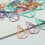 100 pièces signets papier classeur Clip couleur mode-Violet 9