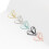 100 pièces signets papier classeur Clip couleur mode-Violet 7