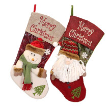 Christmas Stocking Set of 2, Xmas Stockings for Tree Decoration, Personalised Sock Gift Bag for Teenagers, Candy Bag