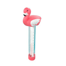 Kleurrijke drijvende zwembadthermometers met-flamingo