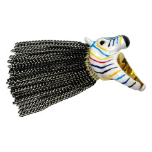Unieke zebra's kwastjes ringen artistieke open band-Multi