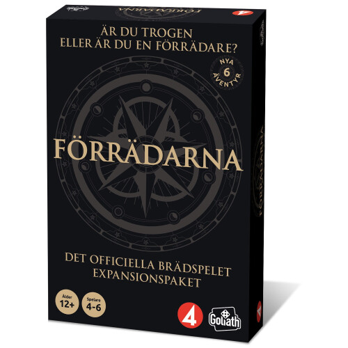 Conjunto de Expansão do Jogo de Tabuleiro Traitors, 6 Aventuras, 48 Cédulas