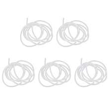 5st 2M X 5Mm Doorzichtig Zacht Plastic Aquarium Luchtleiding Vijverpomp Visslang Pijp