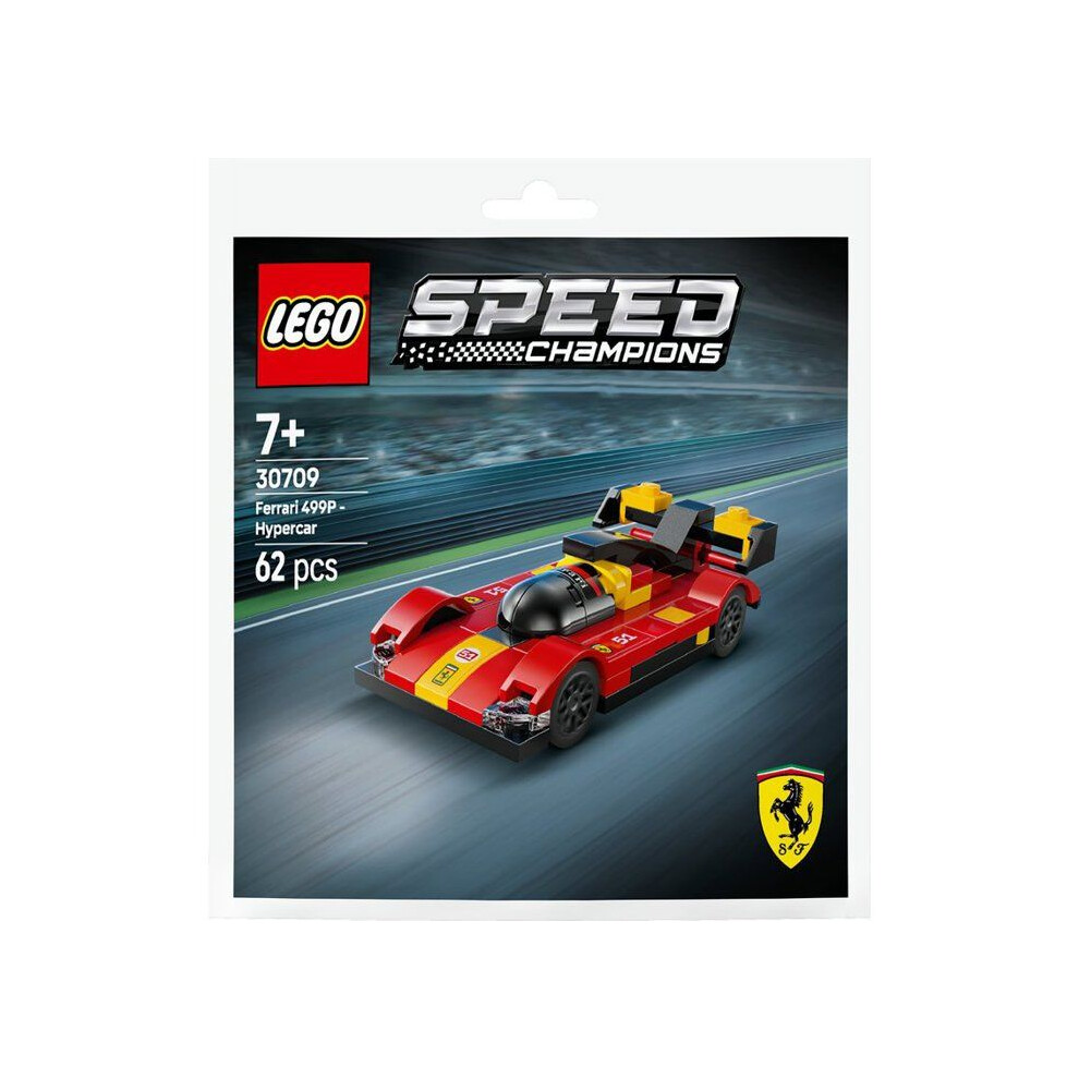 LEGO Speed Champions Ferrari 499P Hypercar 30709 Building Set 62 Pieces Ages - Image 7