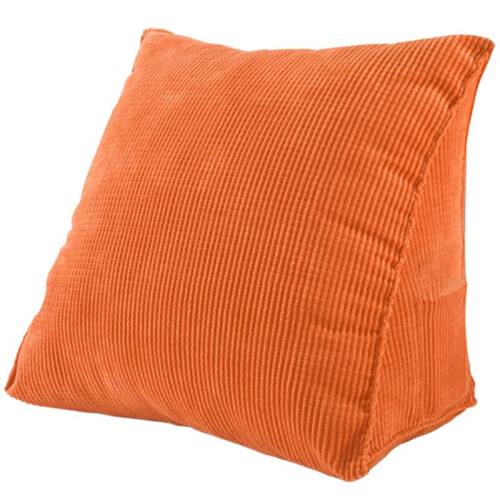 3X Solid Color Reading Backrest Cushion Wedge Pillow Thick Lumbar Back Pad 1