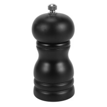Wood Salt and Pepper Grinder Set Manual Pepper Salt Mill Shaker, Solid Wood with Adjustable Coarseness Black