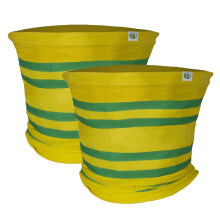 Fan Originals 2 Pack Snood Neck Scarf - Yellow Green Norwich Colours