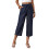 Damenhose, elastische Taille, lässige-Marineblau M 1