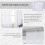 Window White Sheer Curtains 84 Inches Long 2 Panels Sheer White Curtains Clear Curtains Basic Rod Pocket Panel 5