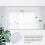 Window White Sheer Curtains 84 Inches Long 2 Panels Sheer White Curtains Clear Curtains Basic Rod Pocket Panel 6