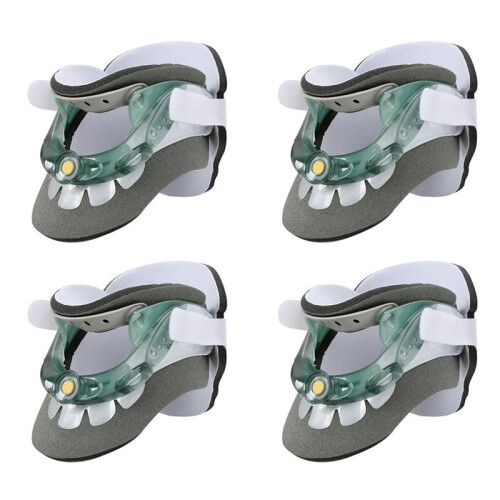 4X Cervical Traction Device Neck Corrector Cervical Collar Neck Stretch Protector Spine Fixation Support