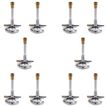 10Pcs Single Tube Bunsen Burner Gas Light for Liquid Propane Lab Heating Equipment