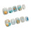 (XS) 10PCS Blue Press-on Nails for Stage Performance 4