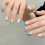 (XS) 10PCS Blue Press-on Nails for Stage Performance 6