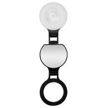 Lampe de téléphone portable réglable à 3 tons avec clip-Noir