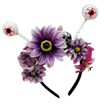 Accessoire de cheveux gothique réglable pour les fêtes-Violet