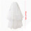 Voile de mariage orné de perles blanches romantiques, 3