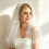 Voile de mariage orné de perles blanches romantiques, 4