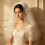 Voile de mariage orné de perles blanches romantiques, 6