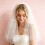 Voile de mariage orné de perles blanches romantiques, 9