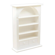 Miniatuur boogvorm boekenplankmodel voor poppenhuis scène-L