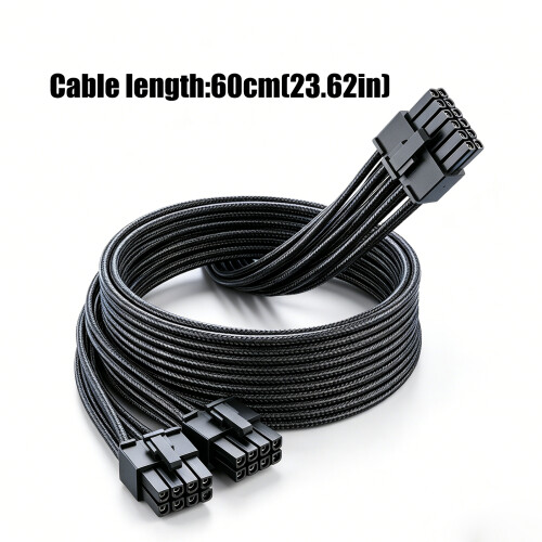 Flexibele dubbele 8-pins naar 16-pins PCIe-voedingsmodulekabel 2