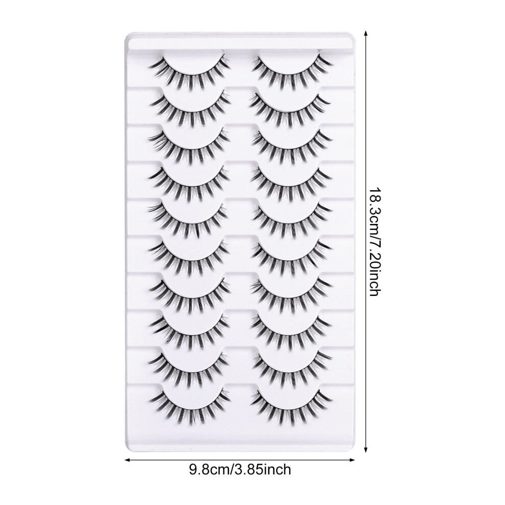 Dcph-Clothing (01) Reusable Wispy Lashes, 10-Pair Set
