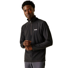 (L, Ash) Regatta Mens Montes Lightweight 1/2 Zip Mini Stripe Outdoor Fleece Pullover