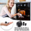 (Black) 4PCS Gas Knob Covers - Easy Install Kitchen Replacement 6