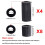 (Black) 4PCS Gas Knob Covers - Easy Install Kitchen Replacement 3
