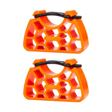 2 Stuks Clip Op Fietsstuur Stand Stabilisatoren Plastic-Oranje