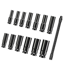 350mm Long Flexible Extension Bar And 13 Sockets For Electric