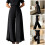 Comfortable Polyester Wide Leg Pants Ideal For-Rose red M 4