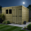 10 x 9 Pent Shed Tanalised (Double Door, With Windows) 3